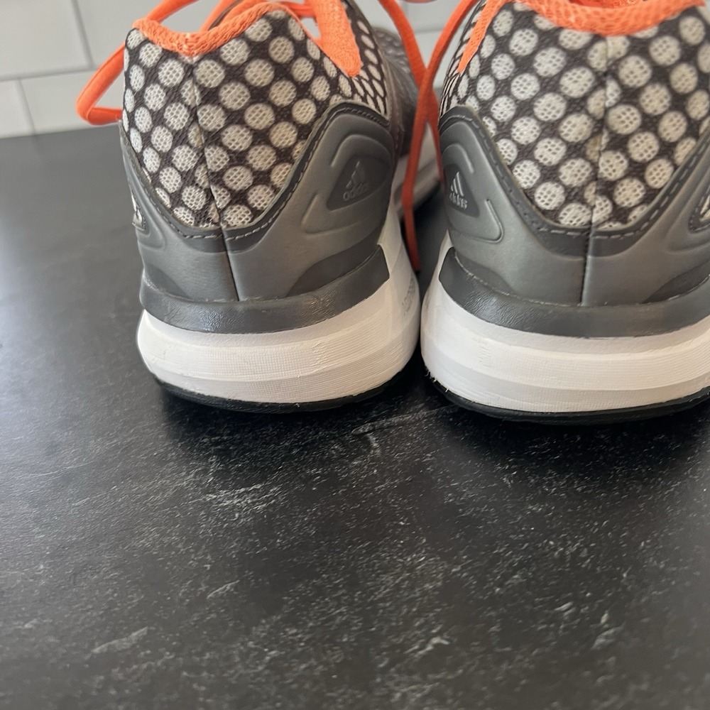 Adidas Size 8 Duramo 6 Adiprene Running Shoes Sneakers Gray Orange - very clean - Picture 9 of 16